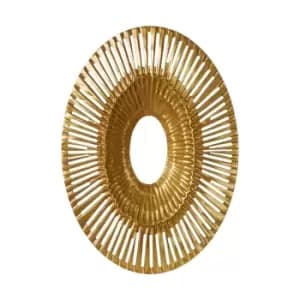 Image of Karla Oval Wall Sculpture Silver