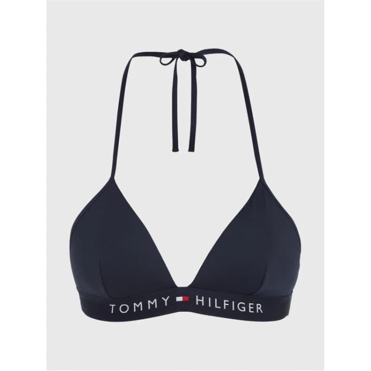 Image of Tommy Hilfiger Fixed Triangle Bikini Top Desert Sky female 10 (S)