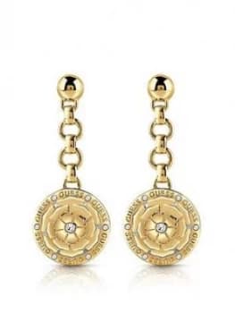 Image of Guess Peony Charm Drop Earrings
