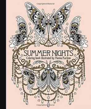 Image of Summer Nights Coloring Book by Hanna Karlzon Hardback