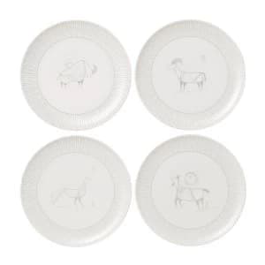 Image of Royal Doulton Ellen DeGeneres Cave Animals Set of 4 Plates 21cm
