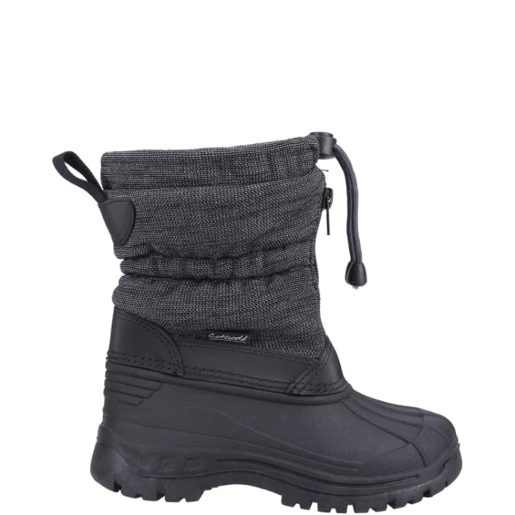 Image of Cotswold Boys Bathford Waterproof Winter Warm Snow Boots UK Size 1 (EU 33) Black COT797-BLACK-1