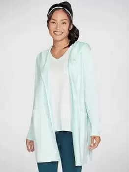 Image of Skechers Restful Open Cardigan, Pink, Size S, Women