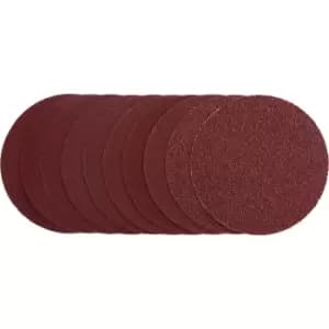 Image of Draper Unpunched Hook and Loop Sanding Discs 125mm 125mm Assorted Pack of 10