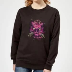 Image of Captain Marvel Neon Goose Womens Sweatshirt - Black