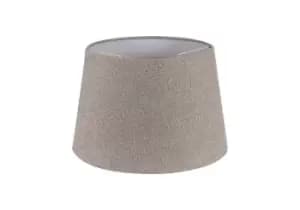 Image of Round, 320, 400 x 260mm Fabric Shade, Multi, White Laminate