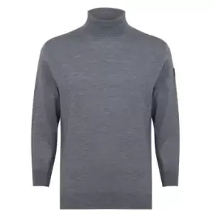 Image of Paul And Shark Merino Turtleneck Sweater - Grey