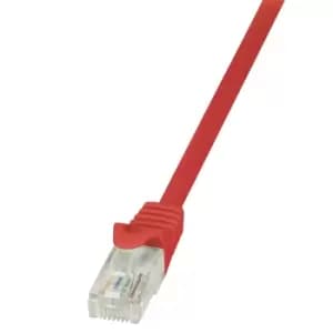 Image of LogiLink 3m Cat.5e U/UTP networking cable Red Cat5e U/UTP (UTP)