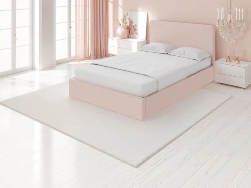 Image of GFW Chiswick Soft Pink Ottoman Bed Frame - 5ft King Size