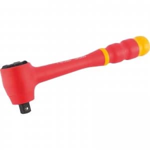 Image of Draper 1/2" Drive VDE Insulated Reversible Ratchet 1/2"