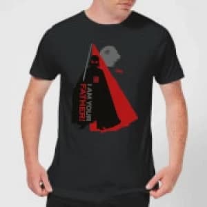 Image of Star Wars Darth Vader I Am Your Father Dark Side Silhouettes Mens T-Shirt - Black