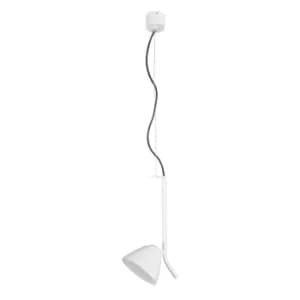 Image of Flash LED 1 Light Adjustable Dome Ceiling Pendant White