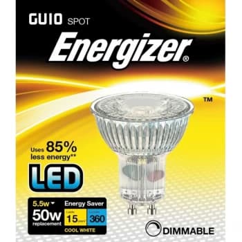 Image of Energizer LED GU10 350lm Cool White Dimm 36" 5.5w