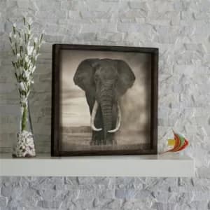 Image of KZM553 Brown Grey Beige Decorative Framed MDF Painting