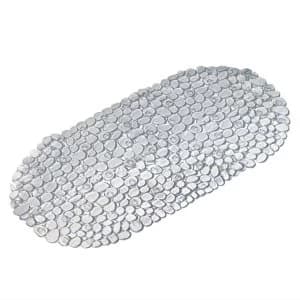 Image of Croydex Pebbles Non-Slip Bath Mat - Clear