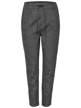 Image of ONLY Poptrash Check Trousers Women Black