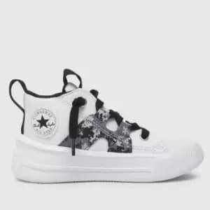 Image of Converse White & Grey All Star Ultra Mid Digi Camo Boys Toddler Trainers