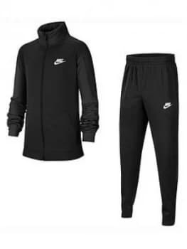 Image of Nike Older Core Futura Poly Tracksuit - Black