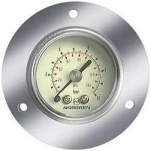 Image of Manometer Norgren Back side 0 up to 10 bar External thread 14