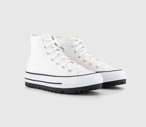 Image of Converse Chuck Taylor All Star City Trek Trainers White Black, 8