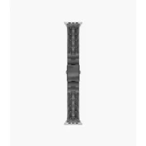 Image of Diesel Mens Gunmetal-Tone Stainless Steel Band For Apple Watch, 42/44/45Mm - Gunmetal