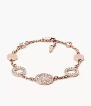 Image of Fossil Women Pearl Disk Station Bracelet