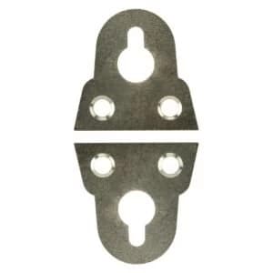 Image of BQ Brass Effect Plastic Mirror Flush Mount L38mm