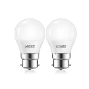 Image of 5W LED Golf Ball Bulb B22 Neutral White 4200K (pack of 2)