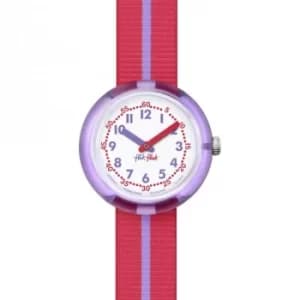 Image of Childrens Flik Flak Purple Band Watch