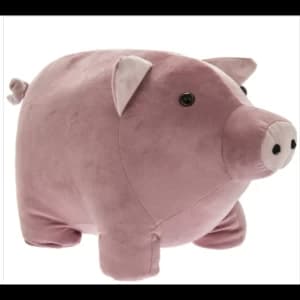 Image of Velveteen Piggy Doorstop By Lesser & Pavey