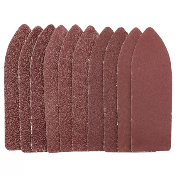 Image of Draper Ten Assorted Grit Hook and Loop Finger Sheets (67 x 67 x 22mm)
