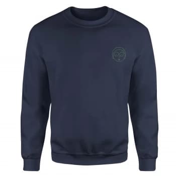 Image of Rick and Morty Morty Embroidered Unisex Sweatshirt - Navy - L