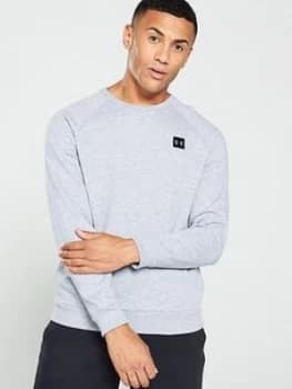Image of Urban Armor Gear Rival Fleece Crew Sweat - Grey/Black, Size 2XL, Men
