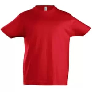 Image of SOLS Kids Unisex Imperial Heavy Cotton Short Sleeve T-Shirt (10yrs) (Red)