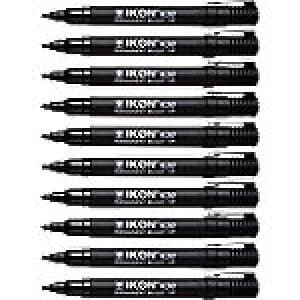 Image of Permanent Marker K30 Bullet 2mm Black 10 Pieces