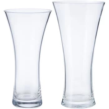 Image of Hotel Collection Flare clear vase 30cm - Clear