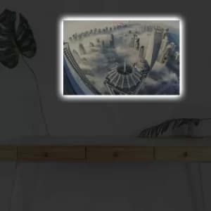 Image of 4570DHDACT-071 Multicolor Decorative LED Lighted Canvas Painting
