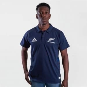 Image of adidas New Zealand All Blacks Polo Shirt Mens - Legend Ink