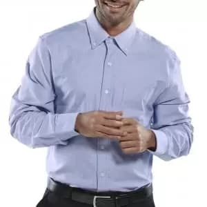 Image of Beeswift Oxford Shirt Long Sleeve Blue 16 OXSLSB16