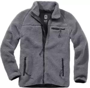 Image of Brandit Teddyfleece Jacket, black-grey, Size 2XL, black-grey, Size 2XL