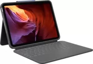 Image of Logitech Rugged Folio Graphite Smart Connector AZERTY French
