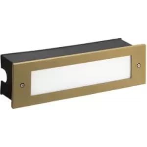 Image of Recessed garden wall lamp Micenas Painted Gold Glass 8.5 Cm