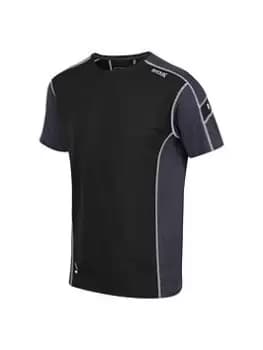Image of Regatta Virda T-Shirt - Blue, Black Size XL Men