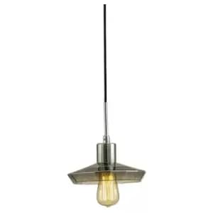 Image of Suspension Markus Chrome polished 1 bulb 27cm