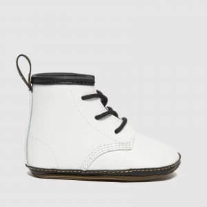 Image of Dr. Martens Babies' 1460 Crib Lace Bootie - White Mason - UK 1 Baby