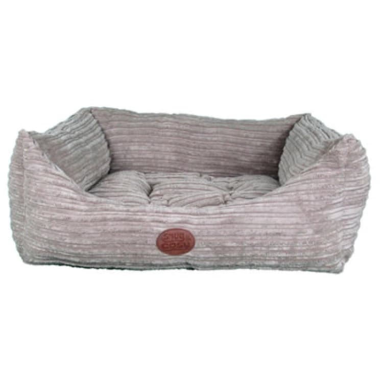 Image of Snug & Cosy Pets Snug And Cosy San Remo Brown Rectangle Bed 21"