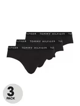 Image of Tommy Hilfiger 3 Pack Essentials Briefs - Black, Size XL, Men