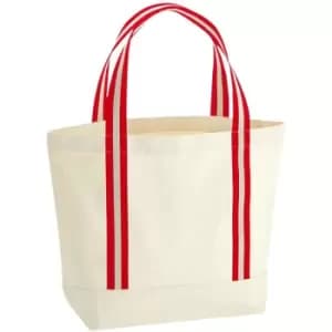 Image of Westford Mill - EarthAware Organic Shoulder Bag (One Size) (Natural/Classic Red)