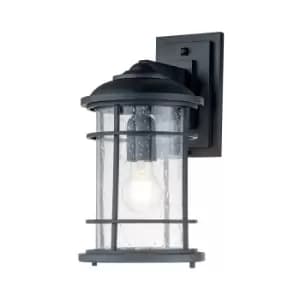 Image of Feiss Lighthouse Outdoor Wall Lantern Textured Black, IP44