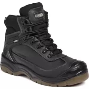 Image of Apache RANGER Waterproof Safety Hiker Boots Black Size 8